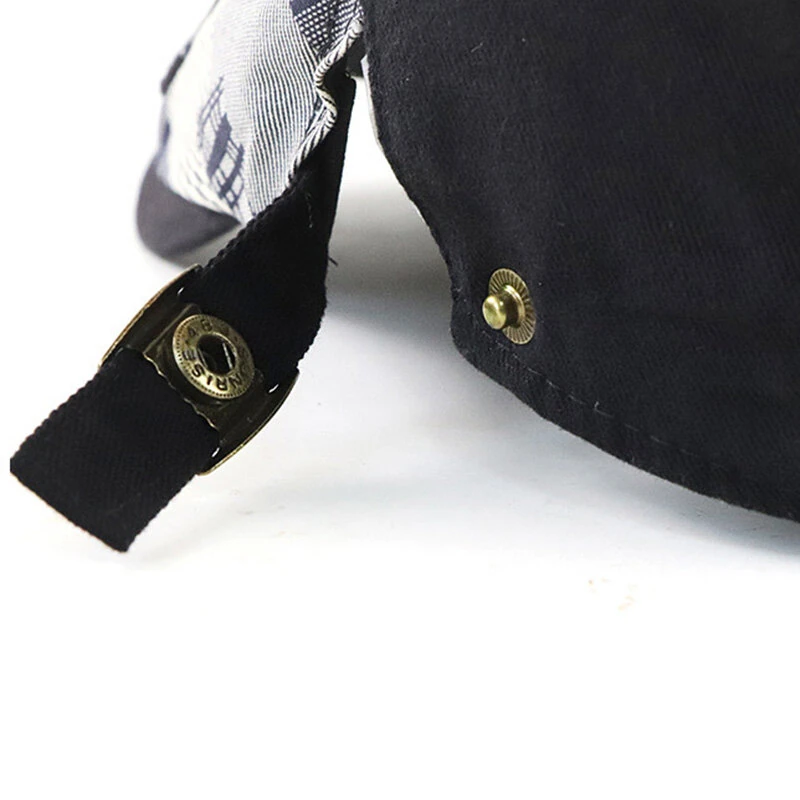 (image for) Collrown Men Berets Retro Patchwork Plaid hat Men's Flat Cap England Newsboy Cap Classic Peaked Painter Caps for Spring Summer Autumn Winter