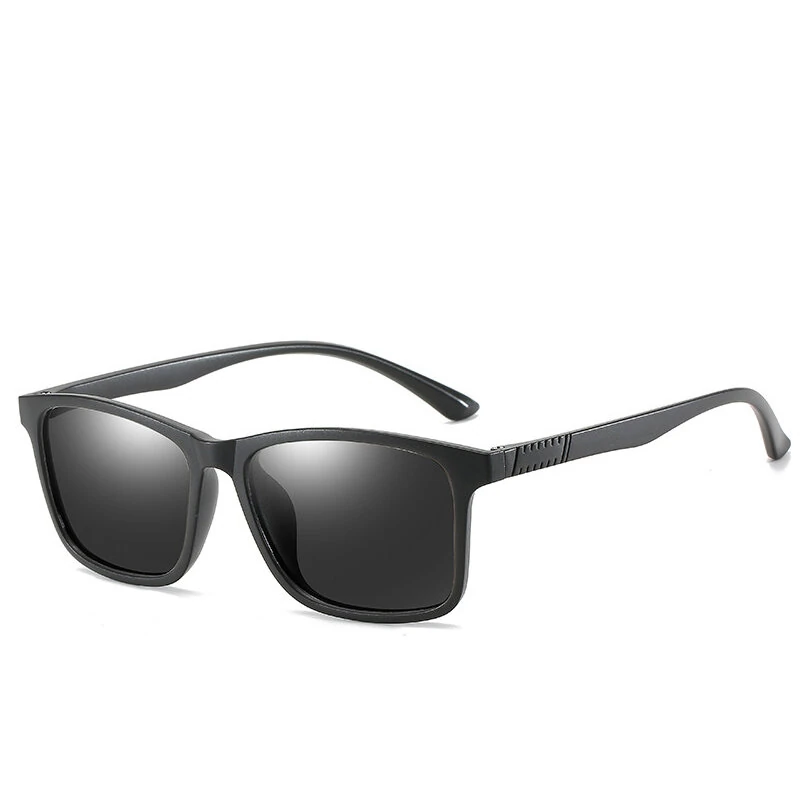 (image for) Men Polarized Sunglasses Fashion Women Square Sports Sunglasses Ultra Light TR90 Frame Driving Sunglasses Vintage Eyewear UV400