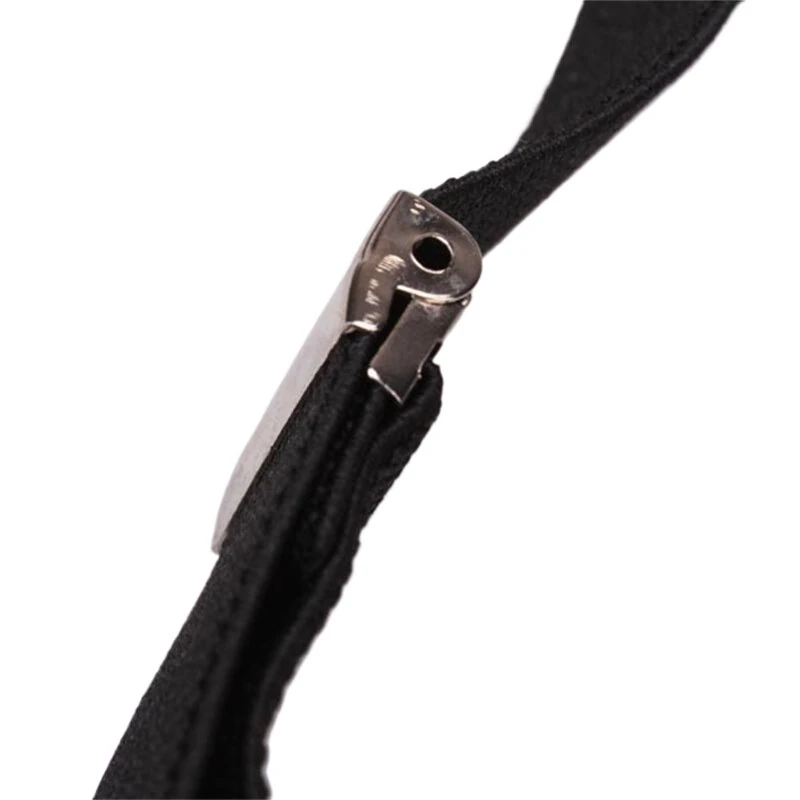 (image for) Mens Classic Black Suspenders Elastic Y-Back Adjustable Braces with 3 Metal Clips